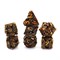 7-Piece Metal RPG Dice Set — Dark-Gold Angelic Sword - photo 29827