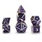 7-Piece Metal RPG Dice Set — Dragon Scale Purple - photo 29837