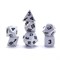 7-Piece Metal RPG Dice Set — Gloss Metallic Metallic White - photo 29848