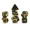 7-Piece Metal RPG Dice Set — Green Web - photo 29849