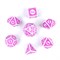 7-Piece RPG Dice Set — Gaming Pink-White - photo 29865