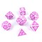 7-Piece RPG Dice Set — Gaming Pink-White - photo 29866