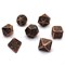 7-Piece Metal RPG Dice Set — Dark-Copper Mechanism - photo 29869