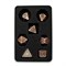 7-Piece Metal RPG Dice Set — Dark-Copper Mechanism - photo 29870