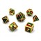 7-Piece Metal RPG Dice Set — Dragon Scale Red-Green - photo 29873