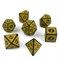 7-Piece RPG Dice Set — Gaming Yellow - photo 29878