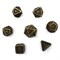 7-Piece Metal RPG Dice Set — Bronze Web - photo 29882