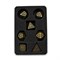 7-Piece Metal RPG Dice Set — Bronze Web - photo 29884
