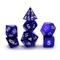 7-Piece Metal RPG Dice Set — Gloss Metallic Metallic Purple - photo 29904