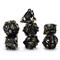 7-Piece Metal RPG Dice Set — Dark-Silver Angelic Sword - photo 29905