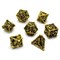7-Piece Metal RPG Dice Set — Gold Crescent - photo 29911