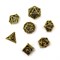 7-Piece Metal RPG Dice Set — Gold Crescent - photo 29912