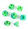 7-Piece RPG Dice Set — Tropical Mix Green-Blue - photo 29917