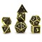 7-Piece Metal RPG Dice Set — Dragon Scale Faux Gold - photo 29929