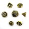 7-Piece Metal RPG Dice Set — Dragon Scale Faux Gold - photo 29931