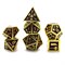 7-Piece Metal RPG Dice Set — Forge Gold-Purple - photo 29944