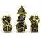7-Piece Metal RPG Dice Set — Dark-Blue Mechanism - photo 29953