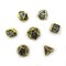 7-Piece Metal RPG Dice Set — Dark-Blue Mechanism - photo 29954