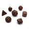 7-Piece Metal RPG Dice Set — Patterned Bronze - photo 29963