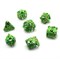 7-Piece Metal RPG Dice Set — Green Angelic Sword - photo 29967