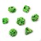 7-Piece Metal RPG Dice Set — Green Angelic Sword - photo 29968