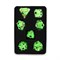 7-Piece Metal RPG Dice Set — Green Angelic Sword - photo 29969