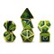 7-Piece Metal RPG Dice Set — Green-Blue Web - photo 29972