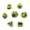7-Piece Metal RPG Dice Set — Green-Blue Web - photo 29973