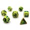 7-Piece Metal RPG Dice Set — Green-Blue Web - photo 29974