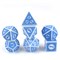 7-Piece RPG Dice Set — Gaming Blue-White - photo 29977
