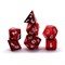 7-Piece Metal RPG Dice Set — Gloss Metallic Metallic Red - photo 29985