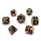 7-Piece Metal RPG Dice Set — Red-Patinated Web - photo 29988