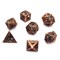 7-Piece Metal RPG Dice Set — Bronze Gears - photo 30001