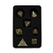 7-Piece Metal RPG Dice Set — Patterned Light Bronze - photo 30015