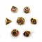 7-Piece Metal RPG Dice Set — Black-Gold Web - photo 30056