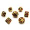 7-Piece Metal RPG Dice Set — Black-Gold Web - photo 30057