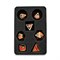 7-Piece Metal RPG Dice Set — Black-Gold Web - photo 30058