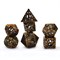 7-Piece Metal RPG Dice Set — Dark-Nickel Gears - photo 30060