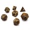 7-Piece Metal RPG Dice Set — Dark-Nickel Gears - photo 30061