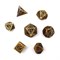 7-Piece Metal RPG Dice Set — Dark-Nickel Gears - photo 30062