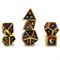 7-Piece Metal RPG Dice Set — Dragon Scale Red-Blue - photo 30066