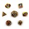 7-Piece Metal RPG Dice Set — Dragon Scale Red-Blue - photo 30067