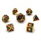 7-Piece Metal RPG Dice Set — Dragon Scale Red-Blue - photo 30068