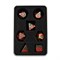 7-Piece Metal RPG Dice Set — Copper-Light Blue Mechanism - photo 30080