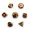 7-Piece Metal RPG Dice Set — Faux-Gold Web - photo 30083