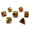 7-Piece Metal RPG Dice Set — Faux-Gold Web - photo 30084
