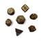 7-Piece Metal RPG Dice Set — Patterned Pyrite - photo 30095