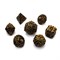 7-Piece Metal RPG Dice Set — Patterned Pyrite - photo 30096