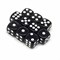 Dice D6 12 mm 10pcs. Black Transparent - photo 30647