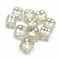 Dice D6 12 mm 10pcs. White Transparent - photo 30650